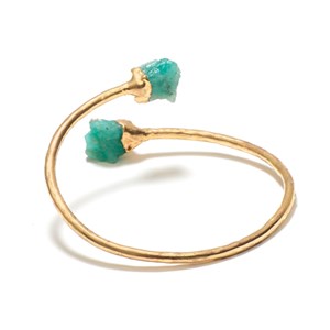 Bracelet jonc émeraude de Colombie