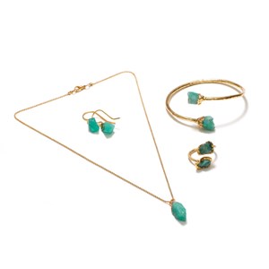 Boucles d'oreilles émeraude de Colombie