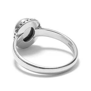 Bague pierre de Lune et argent 52