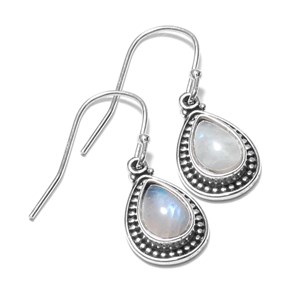 Boucles d'oreilles pierre de Lune argent