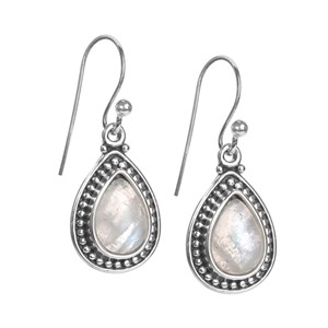 Boucles d'oreilles pierre de Lune argent