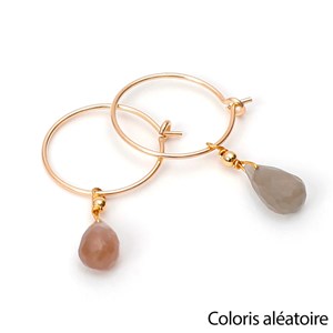 Créoles pierre de lune