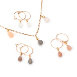 Créoles pierre de lune