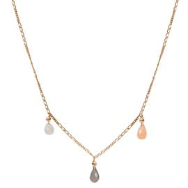 Collier pierres de lune multicolores