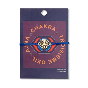 Bracelet chakra Ajna bleu