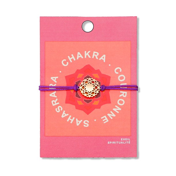 Nature & Découvertes - Bracelet chakra Sahasrara violet
