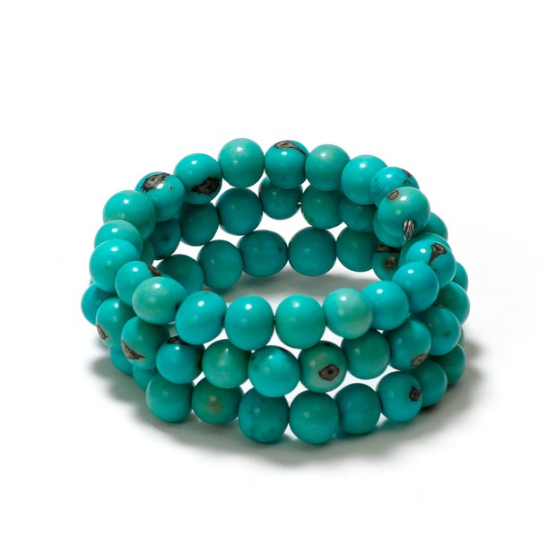 Nature & Découvertes - Bracelet açaï et tagua bleu