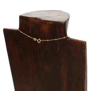 Collier Annabelle ambre et argent doré