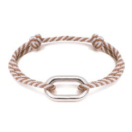 Bracelet mousqueton plaqué argent