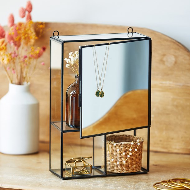 Nature & Découvertes - Etagère miroir pour bijoux