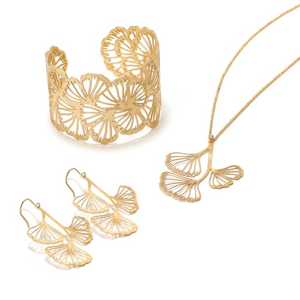 Boucles d'oreilles Ginkgo