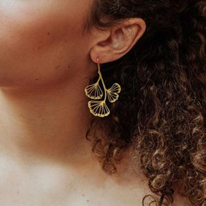 Boucles d'oreilles Ginkgo