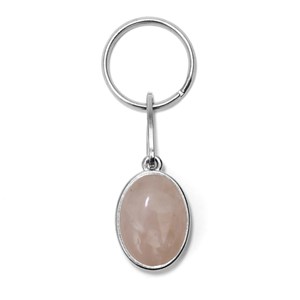 Porte-clé pierre naturelle Quartz rose