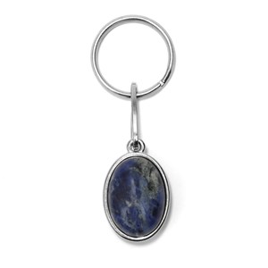 Porte-clé pierre naturelle Sodalite