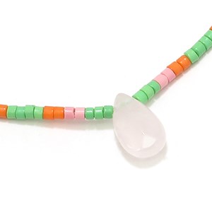 Bracelet Summer Miyuki quartz rose