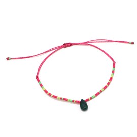 Bracelet Summer Miyuki agate verte