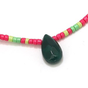 Bracelet Summer Miyuki agate verte