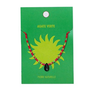 Bracelet Summer Miyuki agate verte