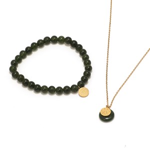 Bracelet orné de jade néphrite