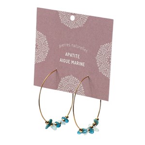 Créoles dorées et bleues