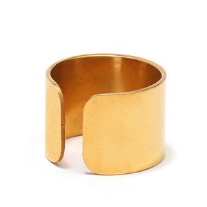 Bague large jaspe rouge