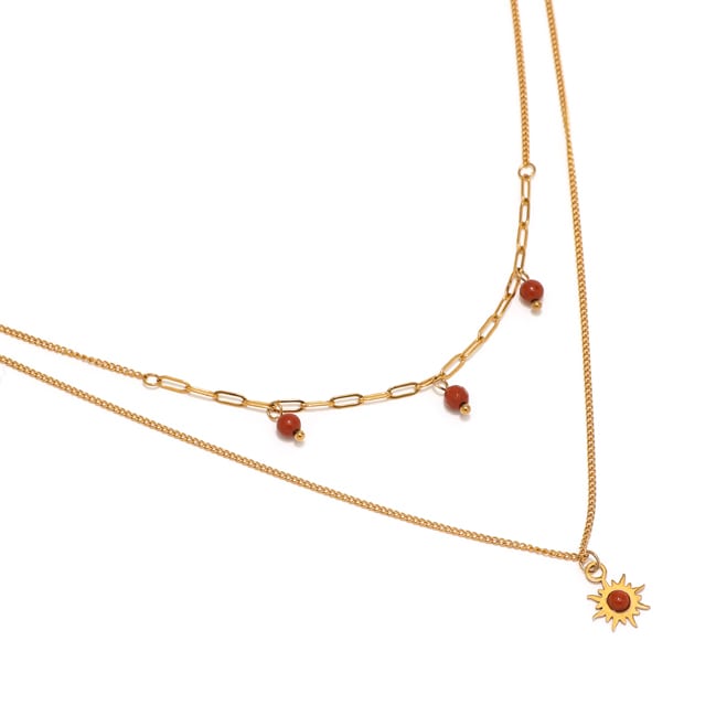 Collier double rang amazonite