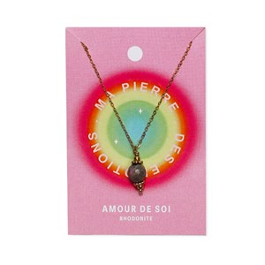 Collier émotion rhodonite
