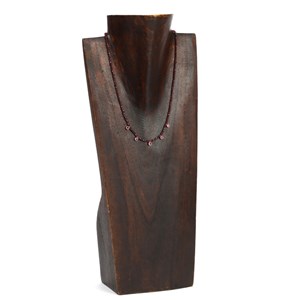 Collier perles de grenat