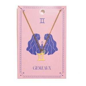 Collier signe astrologique Gémeaux