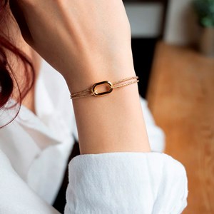 Bracelet Filin Le Vent à la Française Beige