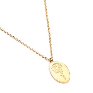 Collier pendentif marguerite