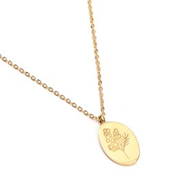 Collier pendentif mimosa