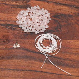 Kit bijoux à fabriquer quartz rose