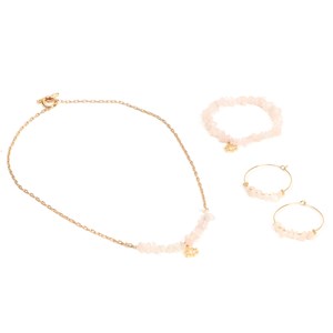 Kit bijoux à fabriquer quartz rose