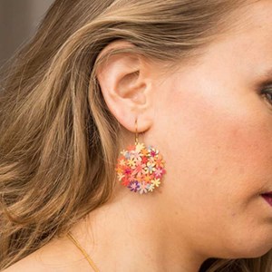 Boucles d'oreilles Bouquet de fleurs