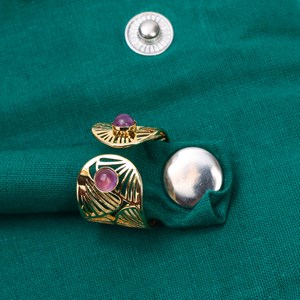 Trousse à bijoux brodée à rouler Forêt