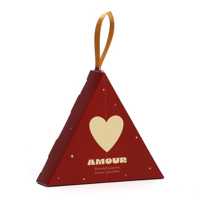 Cracker surprise bracelet avec cordon ajustable et pierre fine