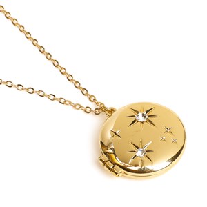 Médaillon cosmique avec miroir en zinc