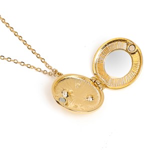 Médaillon cosmique avec miroir en zinc