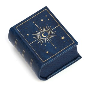 Livre-écrin cadeau avec collier symbolique en acier et strass Sérénité