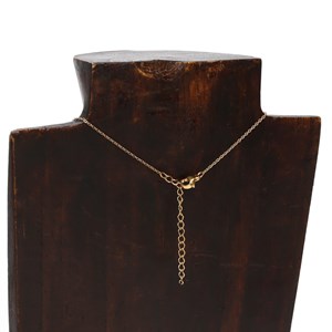 Collier du zodiaque acier doré et strass en verre collection Aura Scorpion