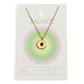 Collier du zodiaque acier doré et strass en verre collection Aura