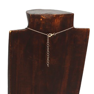 Collier breloques Soleil artisanal en acier inoxydable doré et perles de verre