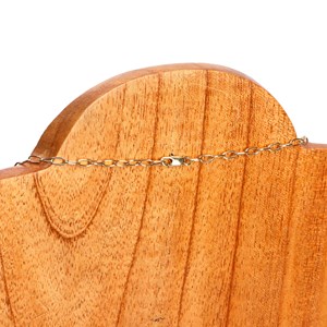 Collier long Orabella pendentif laiton doré fabrication artisanale