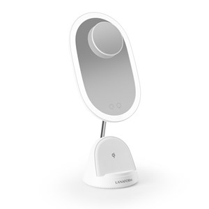 Miroir led x1 x3 avec station de recharge sans fil pour smartphone