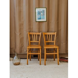 Lot de 4 chaises bistrot en bois n°1102