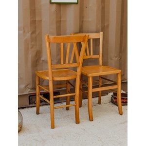 Lot de 4 chaises bistrot en bois n°1102