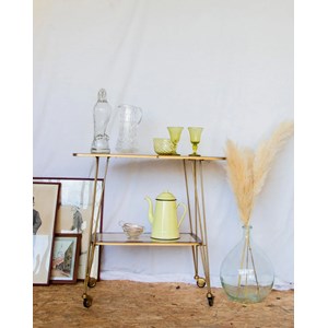 Desserte en formica et laiton n°276