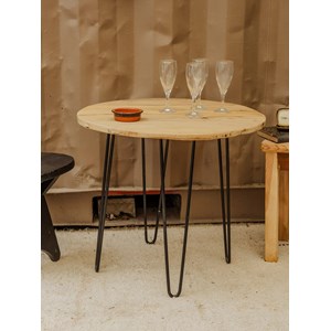 Table basse en bois et métal n°881