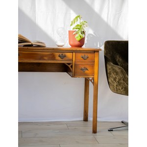 Edouard, le bureau en bois et cuir n°647